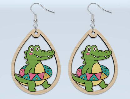 Summer Animal Earring SVG Bundle Laser Cut File for Glowforge and xTool