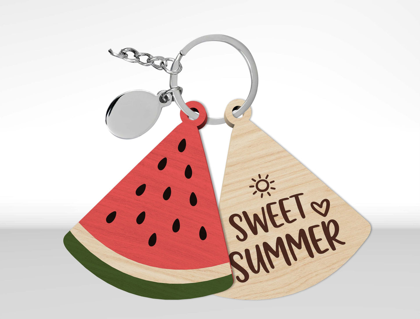 Summer Beach Keychain SVG Bundle Laser Cut File for Glowforge and xTool