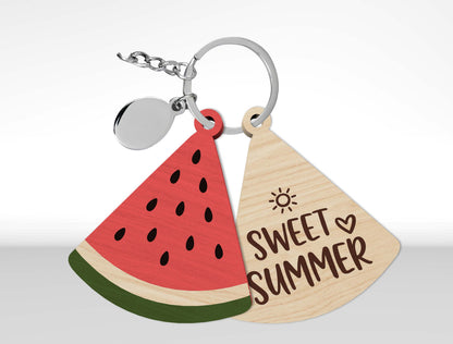 Summer Beach Keychain SVG Bundle Laser Cut File for Glowforge and xTool