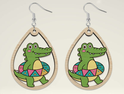 Summer Animal Earring SVG Bundle Laser Cut File for Glowforge and xTool