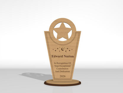 Wooden Award Trophy SVG Bundle 18 Designs for Glowforge xTool LightBurn