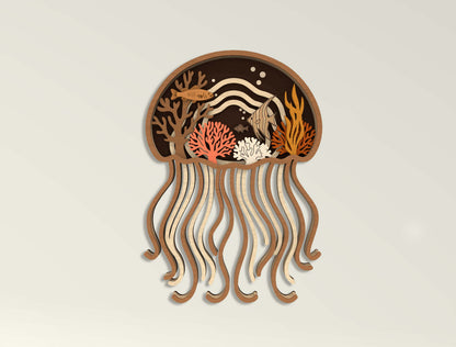 Multilayer Sea Animal SVG Bundle Laser Cut File for xTool and Glowforge