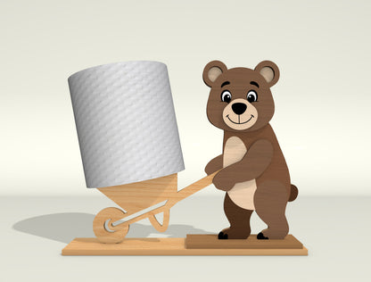 Animal Toilet Holder SVG Bundle for Glowforge, xTool, or LightBurn