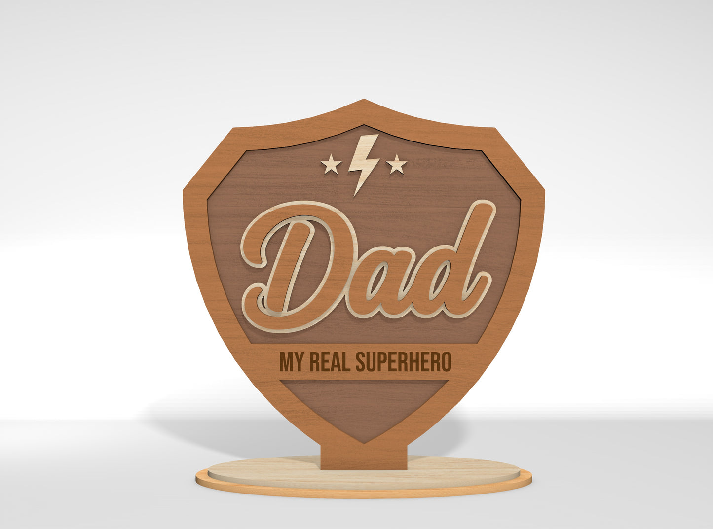Father’s Day Tabletop Sign SVG Bundle for Glowforge and xTool