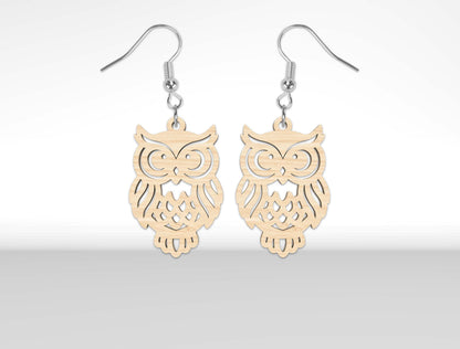 Wooden Animal Earrings SVG Bundle for xTool and Glowforge