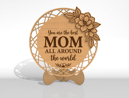 Mother Plaque SVG Bundle Laser Cut File for Glowforge and LightBurn