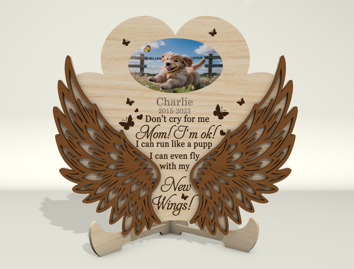 Dog Memorial Photo Frame SVG Bundle for Glowforge and LightBurn Users