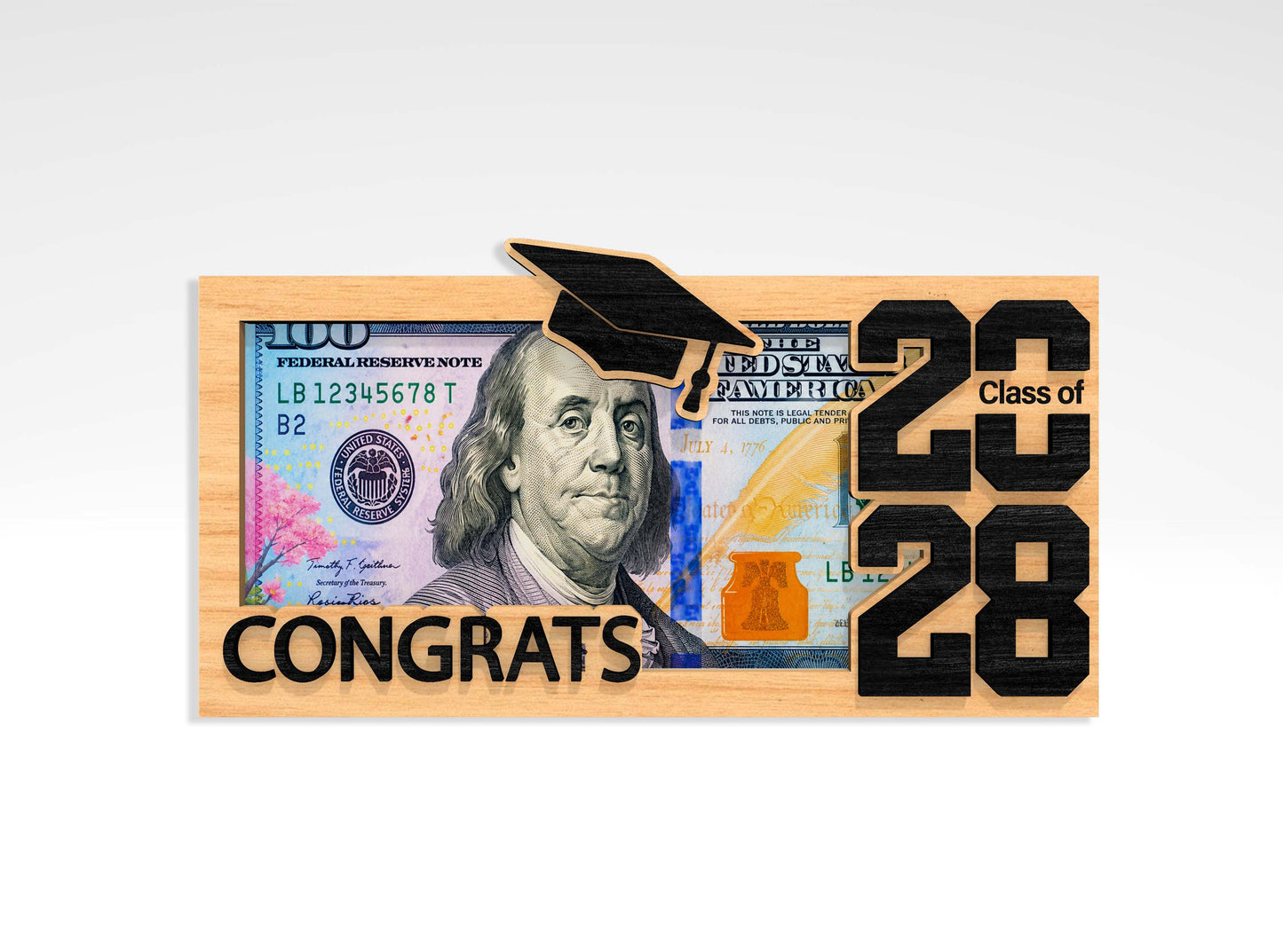 Graduation Money Holder SVG Bundle for Glowforge and xTool