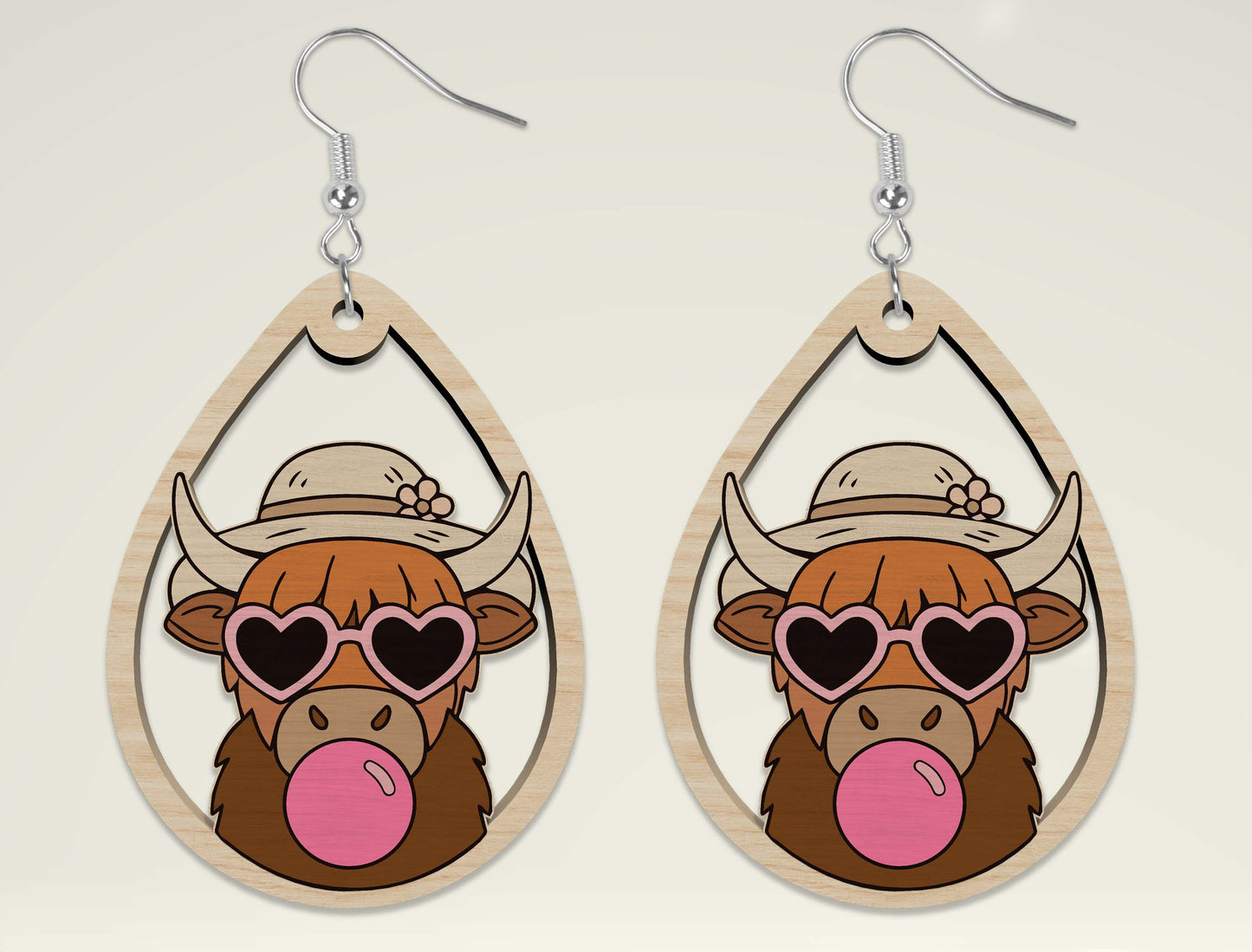 Summer Animal Earring SVG Bundle Laser Cut File for Glowforge and xTool