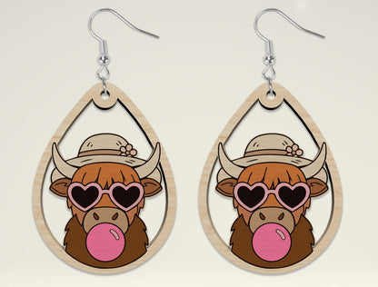 Summer Animal Earring SVG Bundle Laser Cut File for Glowforge and xTool