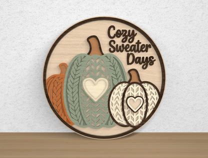 Fall Door Hanger SVG Bundle 10 Designs for Glowforge xTool