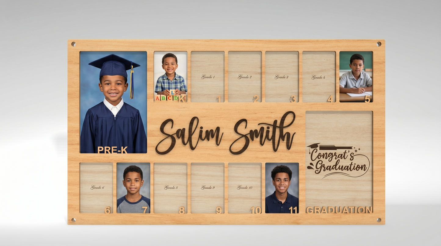 School Journey Photo Frame SVG