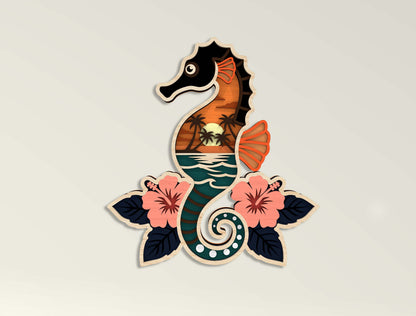 Multilayer Sea Animal SVG Bundle Laser Cut File for xTool and Glowforge