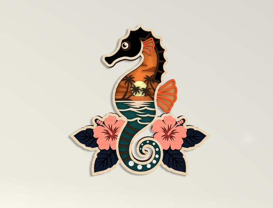 Multilayer Sea Animal SVG Bundle Laser Cut File for xTool and Glowforge