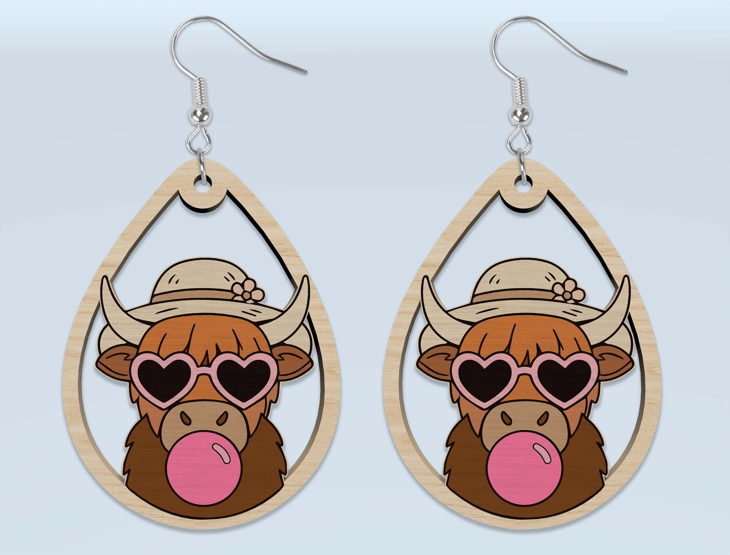 Summer Animal Earring SVG Bundle Laser Cut File for Glowforge and xTool