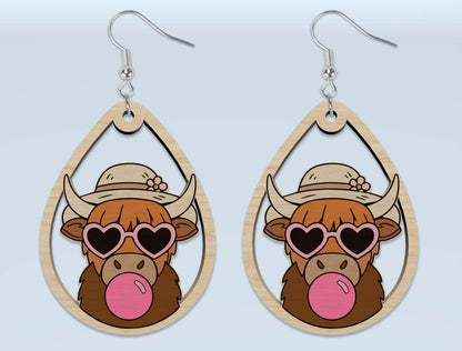 Summer Animal Earring SVG Bundle Laser Cut File for Glowforge and xTool