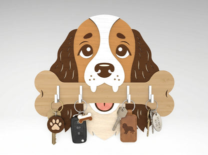 Dog Key Holder SVG Bundle for xTool, Glowforge, or LightBurn