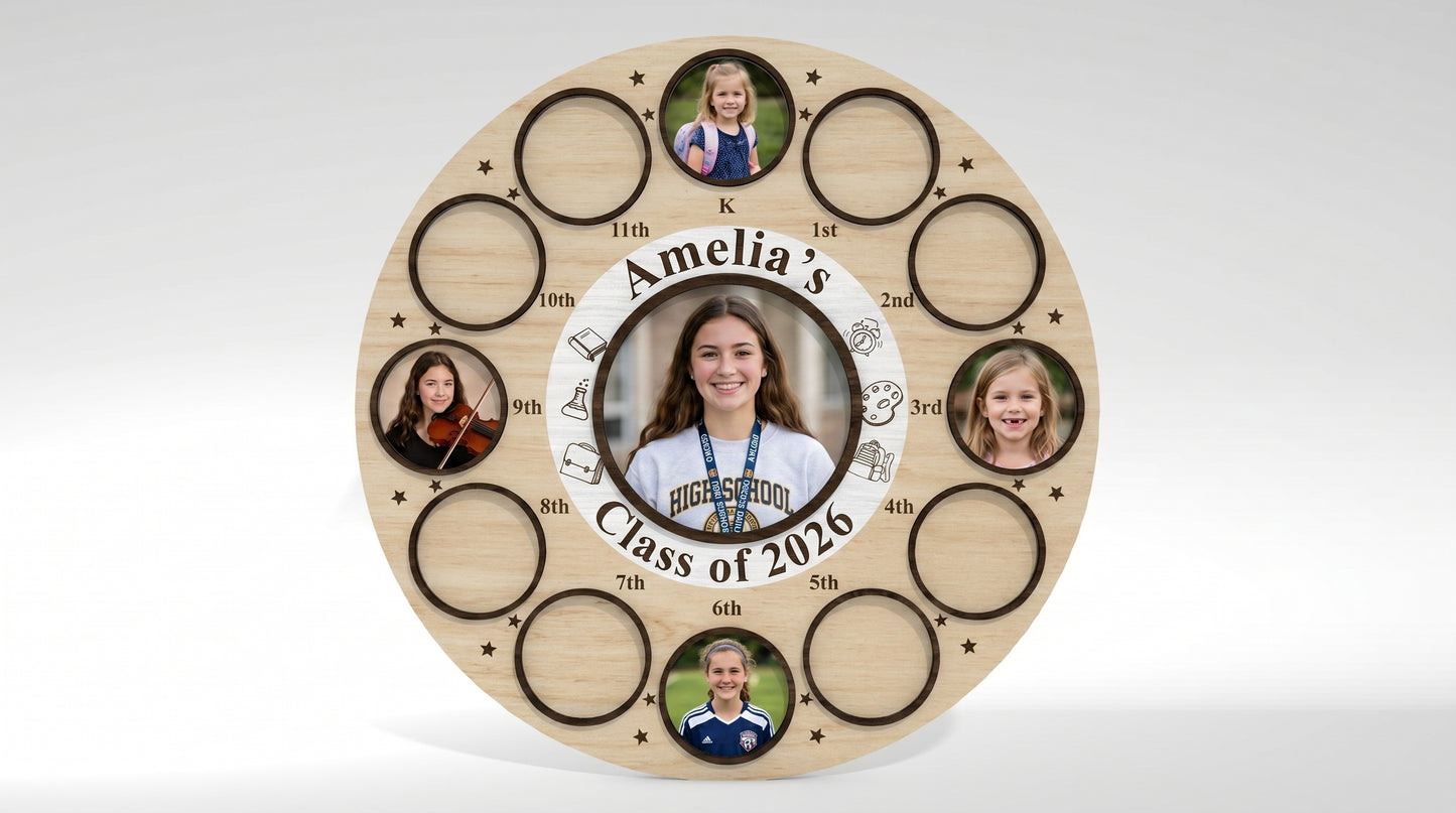 School Journey Photo Frame SVG