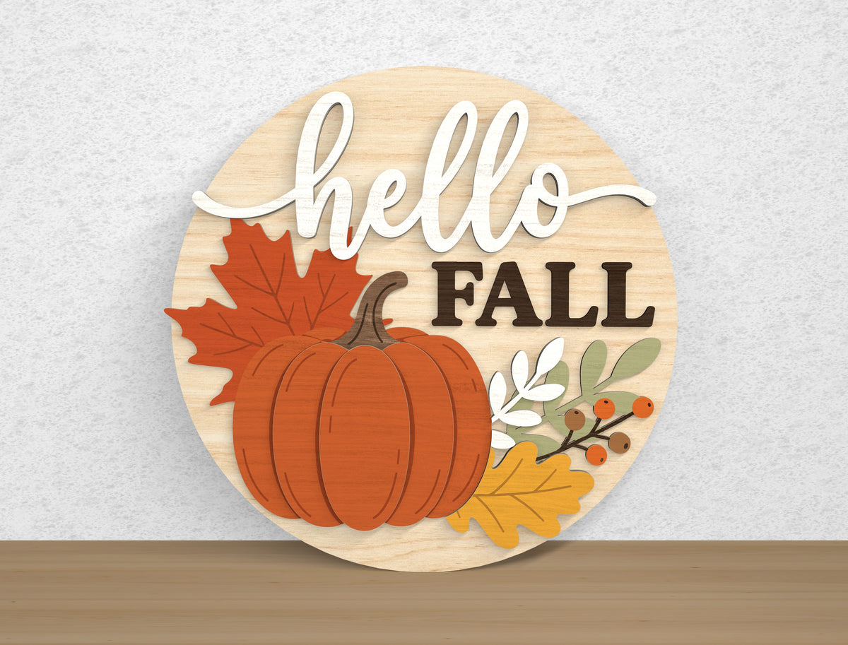 Fall Door Hanger SVG Bundle 10 Designs for Glowforge xTool