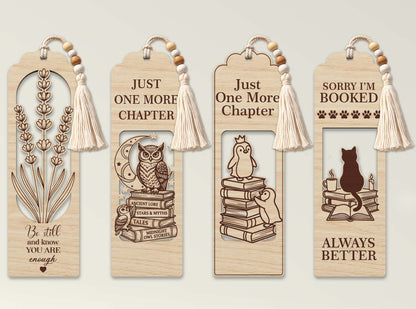 Bookmark SVG Bundle Laser Cut File for Glowforge and LightBurn