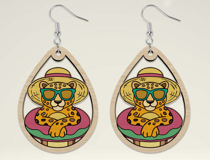 Summer Animal Earring SVG Bundle Laser Cut File for Glowforge and xTool