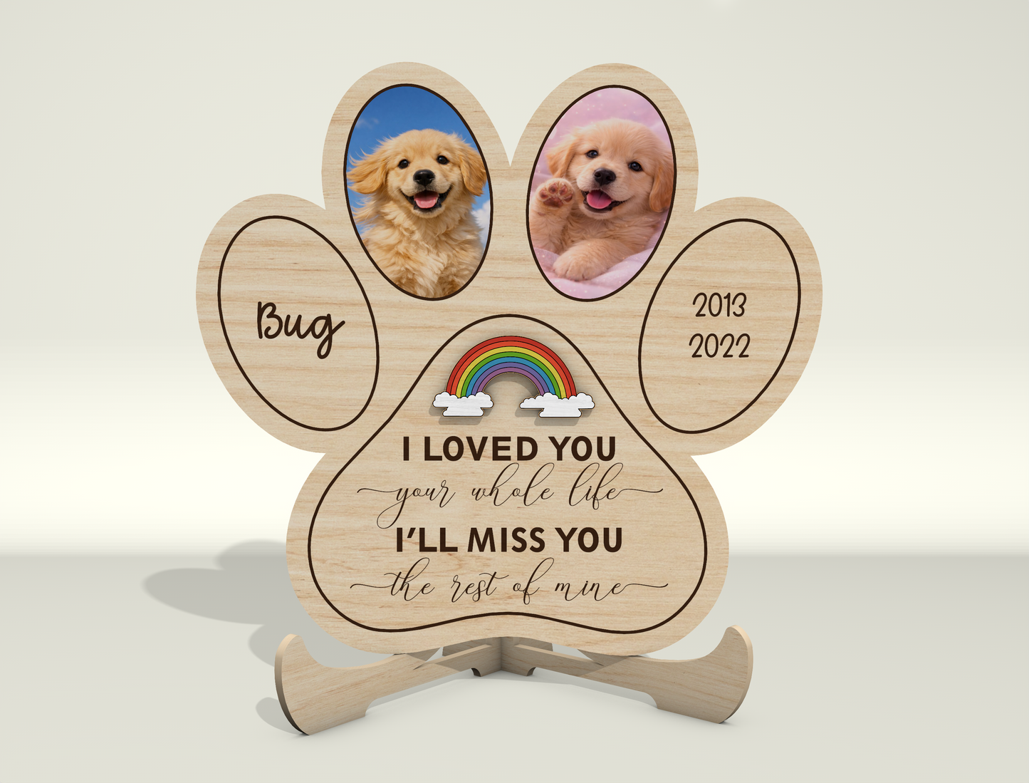 Dog Memorial Photo Frame SVG Bundle for Glowforge and LightBurn Users
