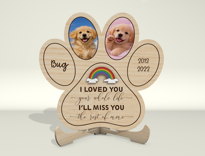 Dog Memorial Photo Frame SVG Bundle for Glowforge and LightBurn Users