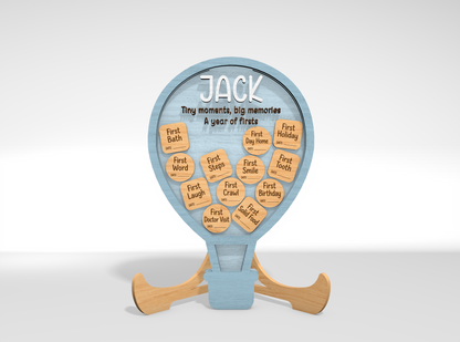 Baby Milestone Memory Bank SVG Laser Cut File for Glowforge