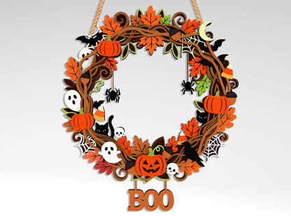 Holiday Wreath SVG Bundle 9 Designs for Glowforge xTool LightBurn