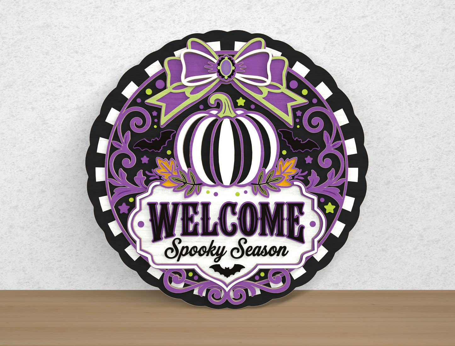 Halloween Door Hanger SVG Bundle 10 Designs for xTool Glowforge LightBurn