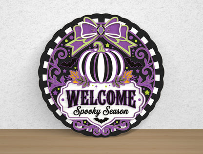 Halloween Door Hanger SVG Bundle 10 Designs for xTool Glowforge LightBurn