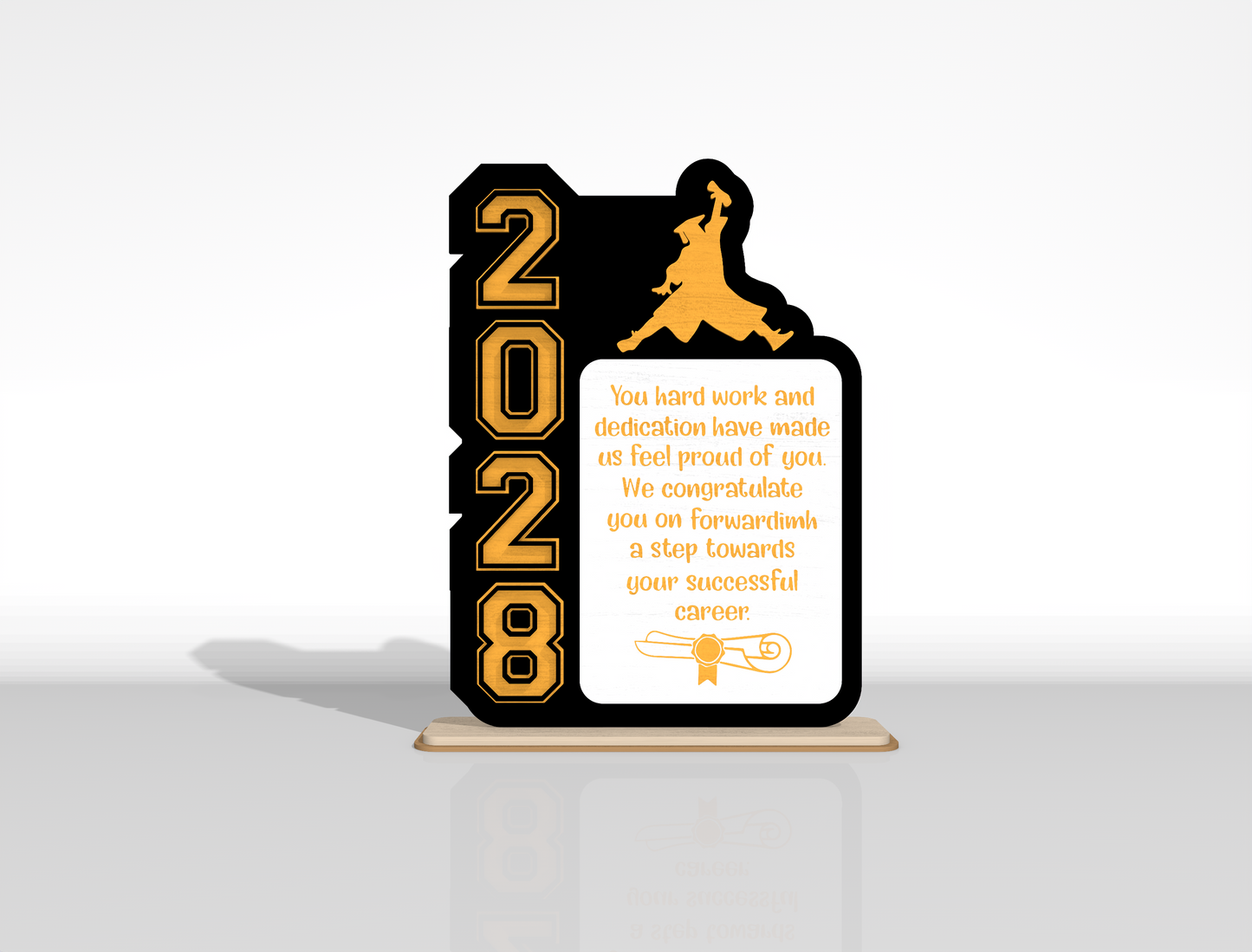 Graduation Congrats Sign SVG Laser Cut File for Glowforge and LightBurn