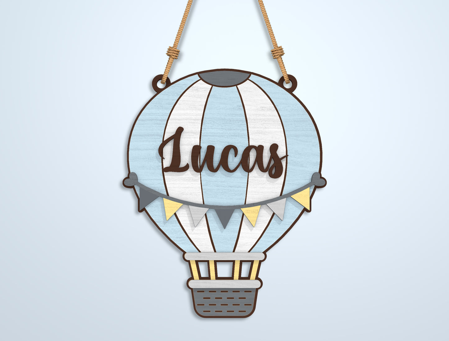 Kids Name Sign SVG Bundle File for Glowforge and xTool