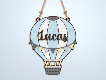 Kids Name Sign SVG Bundle File for Glowforge and xTool