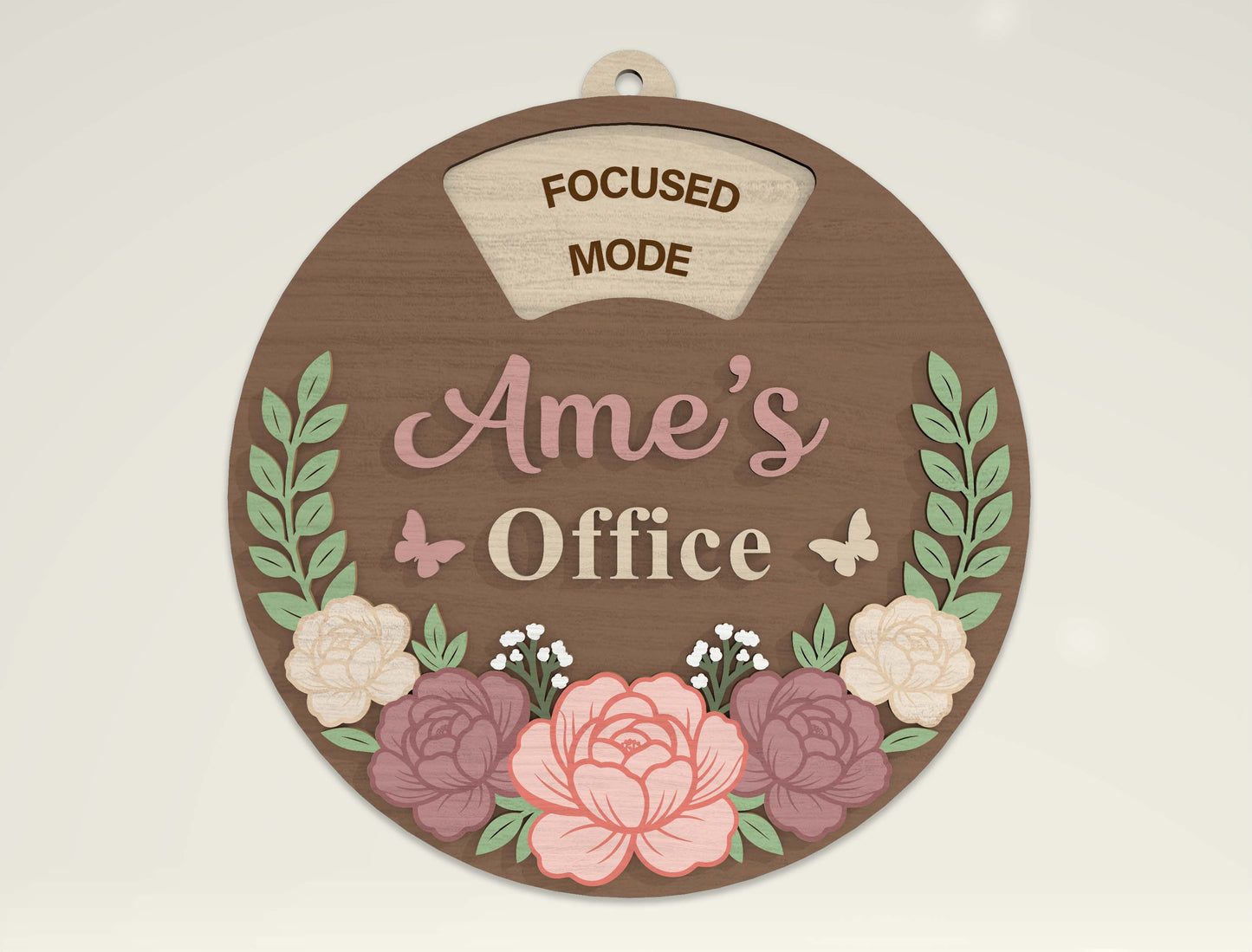 Personalized Office Door Sign SVG Bundle for Glowforge and LightBurn