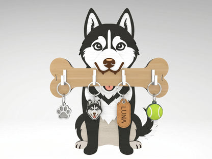 Dog Key Holder SVG Bundle for xTool, Glowforge, or LightBurn