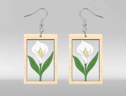 Floral Earring SVG Bundle Laser Cut File for xTool and Glowforge