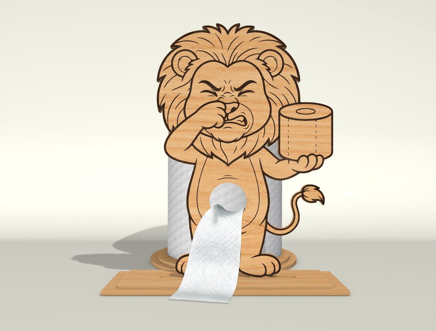 Toilet Paper Holder SVG Bundle for Glowforge and xTool