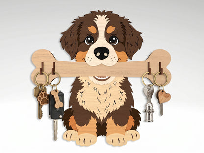 Dog Breed Key Holder SVG Bundle for Glowforge and LightBurn