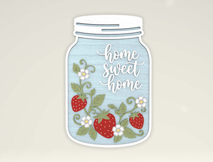 Summer Mason Jar Sign SVG Bundle for Glowforge and LightBurn