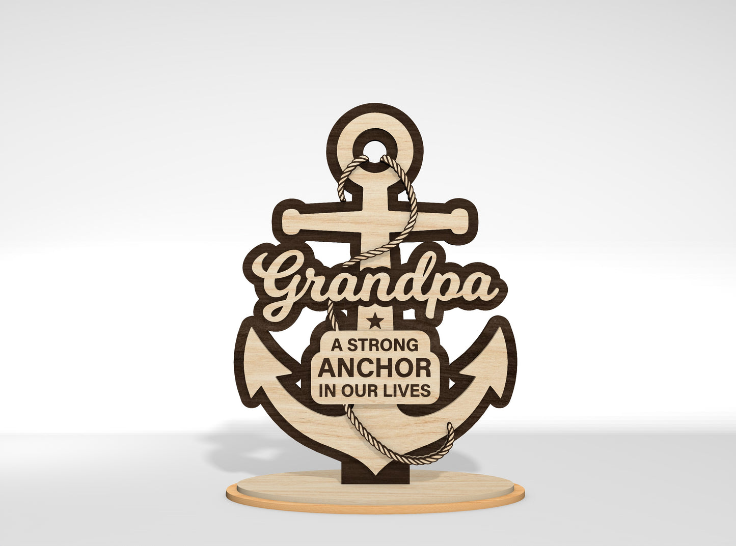 Father’s Day Tabletop Sign SVG Bundle for Glowforge and xTool