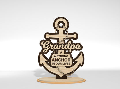 Father’s Day Tabletop Sign SVG Bundle for Glowforge and xTool