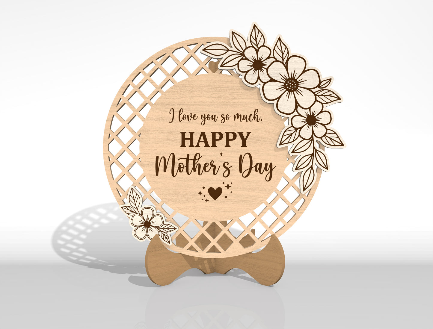 Mother Plaque SVG Bundle Laser Cut File for Glowforge and LightBurn