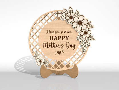 Mother Plaque SVG Bundle Laser Cut File for Glowforge and LightBurn
