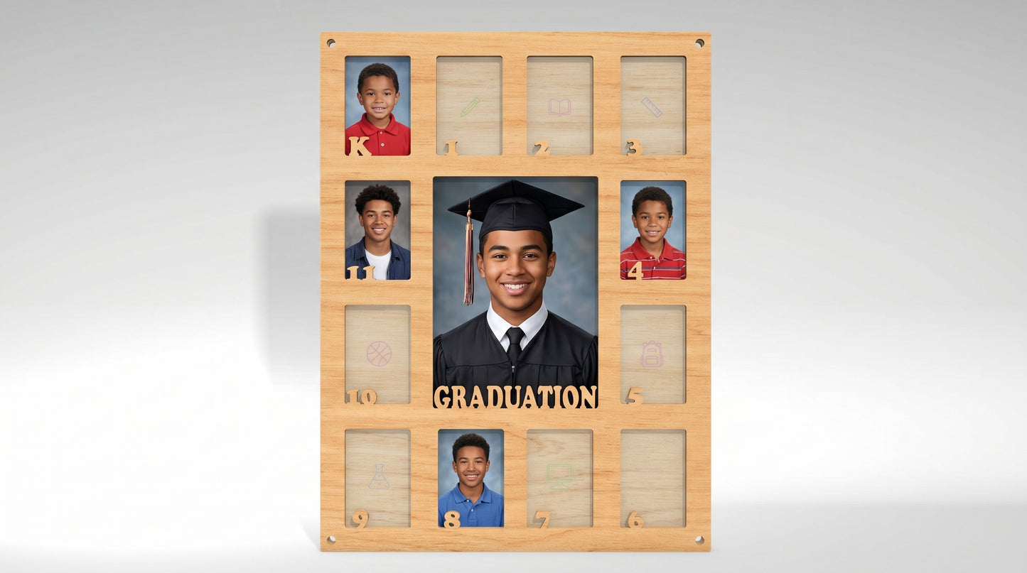 School Journey Photo Frame SVG