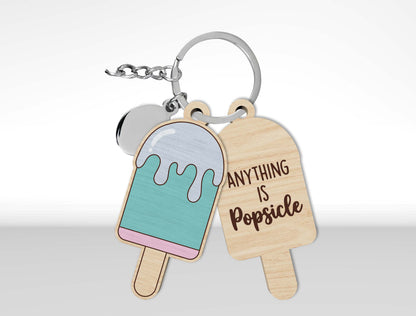 Summer Beach Keychain SVG Bundle Laser Cut File for Glowforge and xTool