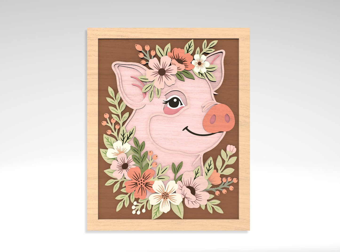 Farm Animal Wall Art SVG Bundle for Glowforge and LightBurn