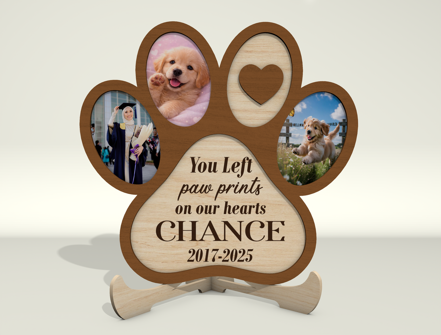 Dog Memorial Photo Frame SVG Bundle for Glowforge and LightBurn Users
