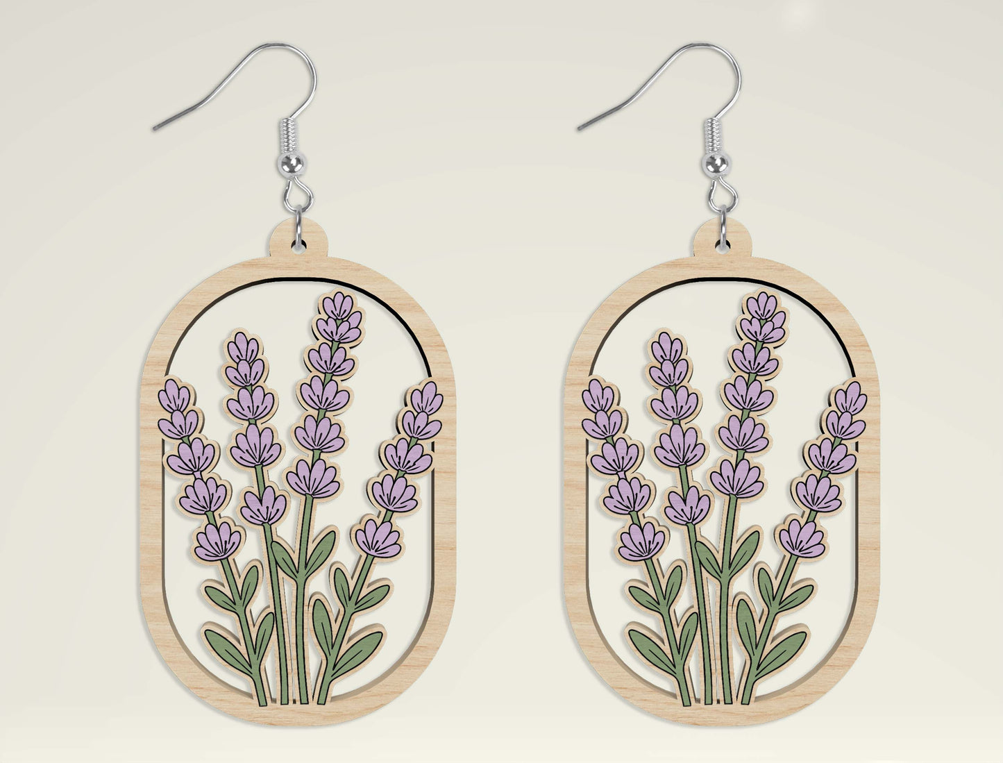 Floral Earring SVG Bundle Laser Cut File for xTool and Glowforge