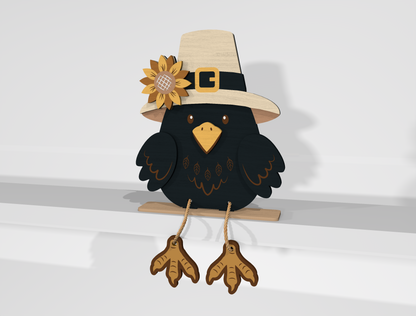 Thanksgiving Fall Shelf Sitter SVG Bundle for Glowforge xTool LightBurn 10 Designs